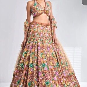 Seema gujral Floral sequin Lehenga
